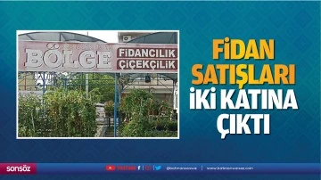 Fidan satışları iki katına &ccedil;ıktı