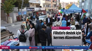 Filistin'e destek i&ccedil;in kermes d&uuml;zenlendi