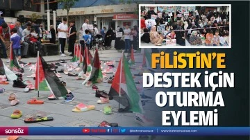 Filistin'e destek i&ccedil;in oturma eylemi&hellip;