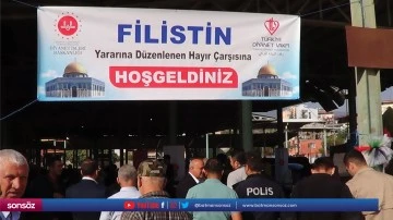 Filistin'e destek kermesi d&uuml;zenlendi
