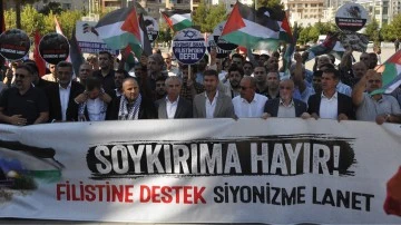 Filistin'e saldırılar protesto edildi