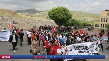 Filistin eylemlerine destek y&uuml;r&uuml;y&uuml;ş&uuml;