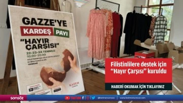 Filistinlilere destek i&ccedil;in "Hayır &Ccedil;arşısı" kuruldu