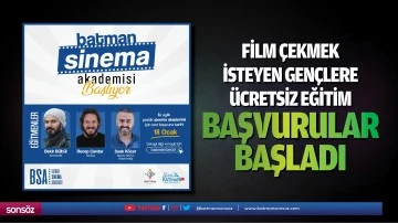 Film &ccedil;ekmek isteyen gen&ccedil;lere &uuml;cretsiz eğitim&hellip;