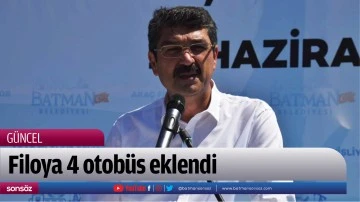 Filoya 4 otob&uuml;s eklendi