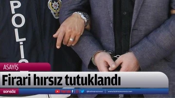Firari hırsız tutuklandı