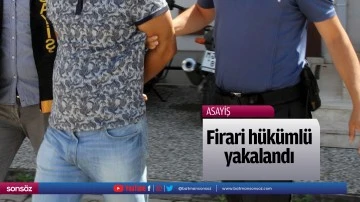 Firari h&uuml;k&uuml;ml&uuml; yakalandı
