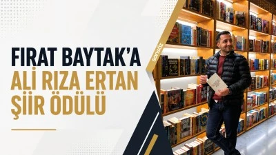 Fırat Baytak'a Ali Rıza Ertan Şiir &Ouml;d&uuml;l&uuml;