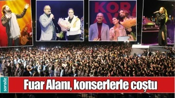 FUAR ALANI, KONSERLERLE COŞTU