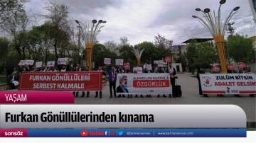 Furkan G&ouml;n&uuml;ll&uuml;lerinden kınama