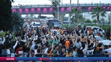 Galatasaray kafilesi S&uuml;per Kupa ma&ccedil;ı i&ccedil;in Şanlıurfa'ya geldi