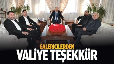 Galericilerden valiye teşekk&uuml;r&hellip;