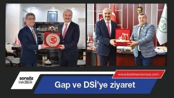 Gap ve DSİ&rsquo;ye ziyaret