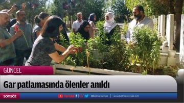 Gar patlamasında &ouml;lenler anıldı