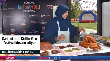 GastroAntep K&uuml;lt&uuml;r Yolu Festivali devam ediyor