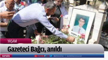 Gazeteci Bağcı, anıldı