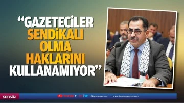 &ldquo;Gazeteciler sendikalı olma haklarını kullanamıyor&rdquo;