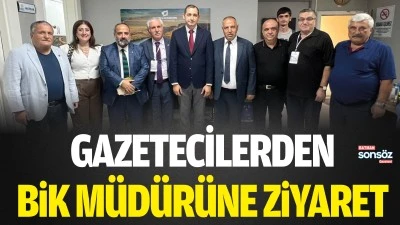 Gazetecilerden BİK M&uuml;d&uuml;r&uuml;ne ziyaret
