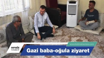 Gazi baba-oğula ziyaret
