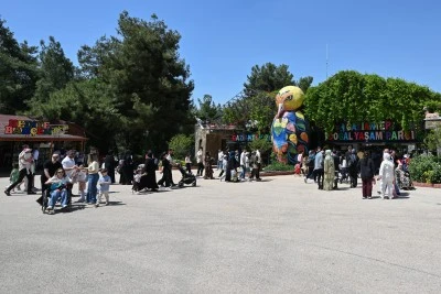 Gaziantep Doğal Yaşam Parkı'nda bayram yoğunluğu yaşanıyor
