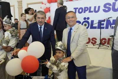 Gaziantep'te 25 &ccedil;ocuk i&ccedil;in toplu s&uuml;nnet ş&ouml;leni d&uuml;zenlendi