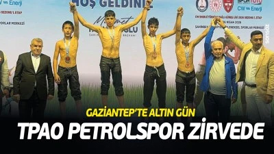 Gaziantep&rsquo;te altın g&uuml;n, TPAO Petrolspor zirvede