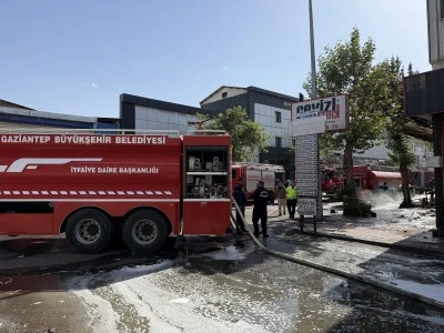 Gaziantep'te bir iş yerinde &ccedil;ıkan yangın s&ouml;nd&uuml;r&uuml;ld&uuml;