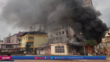 Gaziantep'te bir iş yerinde &ccedil;ıkan yangında bir kişi yaralandı