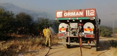 Gaziantep'te &ccedil;ıkan orman yangınına m&uuml;dahale ediliyor