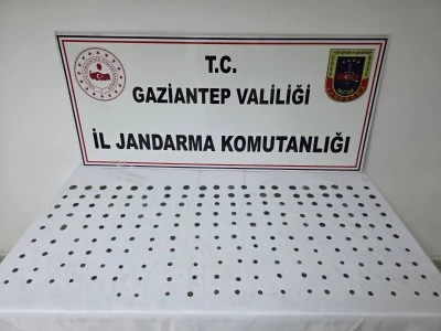 Gaziantep'te d&uuml;zenlenen operasyonda 195 sikke ele ge&ccedil;irildi