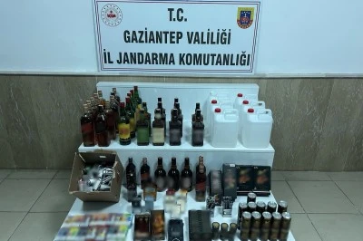 Gaziantep'te sahte i&ccedil;ki operasyonunda 2 ş&uuml;pheli yakalandı