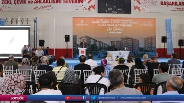 Gaziantep'te yapımı s&uuml;ren 1000 konutun kurası &ccedil;ekildi