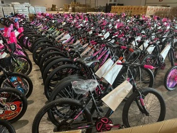 Gaziantepli çocuklara bisiklet hediyesi