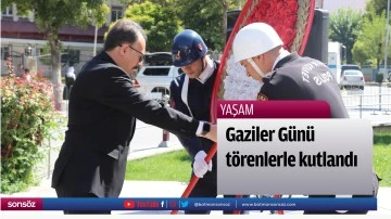 Gaziler G&uuml;n&uuml; t&ouml;renlerle kutlandı