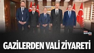 Gazilerden vali ziyareti