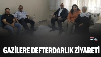 Gazilere Defterdarlık ziyareti