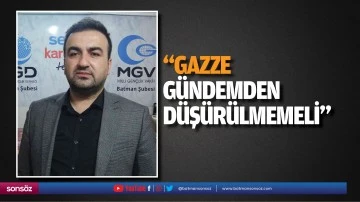 &ldquo;Gazze, g&uuml;ndemden d&uuml;ş&uuml;r&uuml;lmemeli&rdquo;