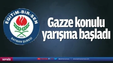 Gazze konulu yarışma başladı