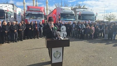 Gazze'ye 6 tır insani yardım malzemesi g&ouml;nderildi