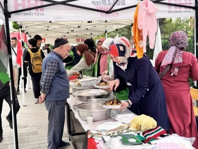 Gazze'ye destek i&ccedil;in "Hayır &Ccedil;arşısı" a&ccedil;ıldı