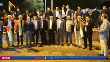 Gazze'ye destek y&uuml;r&uuml;y&uuml;ş&uuml; yapıldı