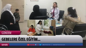 Gebelere &ouml;zel eğitim...