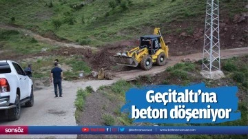 Ge&ccedil;italtı&rsquo;na beton d&ouml;şeniyor