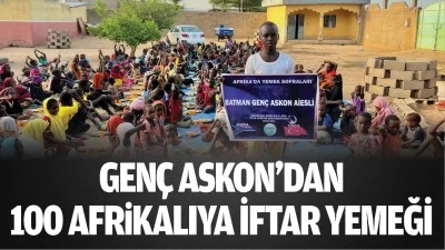 Gen&ccedil; ASKON&rsquo;dan 100 Afrikalıya iftar yemeği