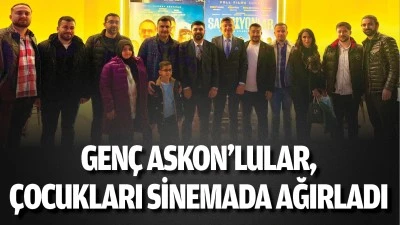 Gen&ccedil; ASKON&rsquo;lular, &ccedil;ocukları sinemada ağırladı