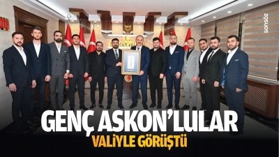 Gen&ccedil; ASKON&rsquo;lular, valiyle g&ouml;r&uuml;şt&uuml;