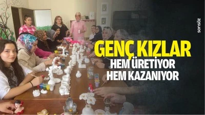 Gen&ccedil; kızlar hem &uuml;retiyor hem kazanıyor