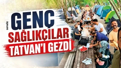 Gen&ccedil; sağlık&ccedil;ılar Tatvan&rsquo;ı gezdi