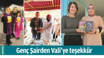 GEN&Ccedil; ŞAİRDEN VALİ&rsquo;YE TEŞEKK&Uuml;R