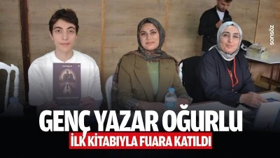 Gen&ccedil; Yazar Oğurlu, ilk kitabıyla fuara katıldı